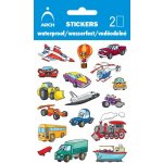 Arch voděodolné samolepky dopravní prostředky 02 2 archy – Zboží Mobilmania