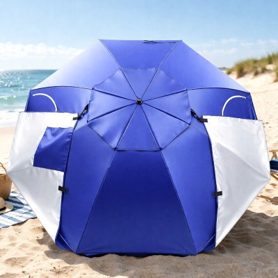Plážový slunečník Sternhoff SDH1568 240 cm modrý – Hledejceny.cz