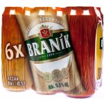 Braník světlé ležák 12° 6 x 0,5 l (plech) – Sleviste.cz