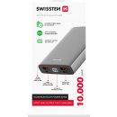 Powerbanka Swissten Aluminum 10000 mAh 20W Power Delivery šedá