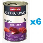 Animonda GranCarno Senior hovězí a jehně 6 x 800 g – Hledejceny.cz