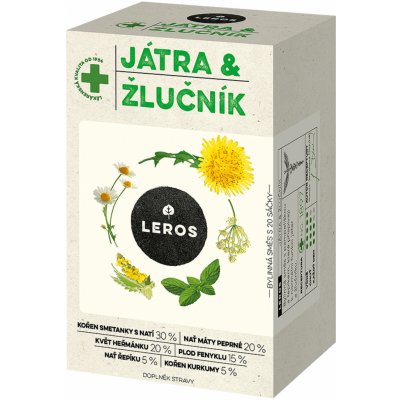 Leros Játra a žlučník bylinný čaj pro podporu správné funkce jater a žlučníku 20 x 1,5 g – Zbozi.Blesk.cz