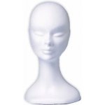 Polystyrenová hllava na paruky bílá – Zboží Dáma