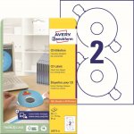 Avery Zweckform L6015-25 CD/DVD etikety 50 ks průměr 117 mm bílé – Hledejceny.cz