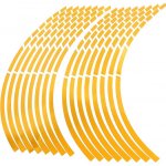 M-Style Reflexní dělené proužky na kola motocyklu zlatá | Zboží Auto