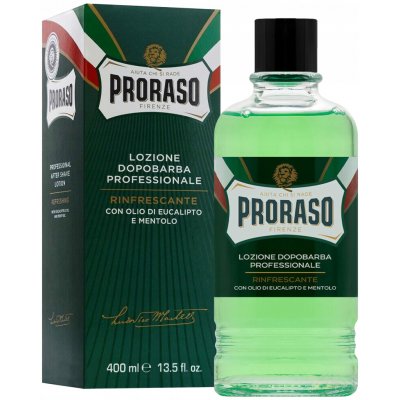 Proraso Green osvěžující voda po holení (Eucalyptus Oil and Menthol) 400 ml – Sleviste.cz