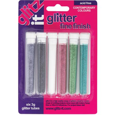 WEST DESIGN Třpytky sada jemné barvy (6ks) – Sleviste.cz