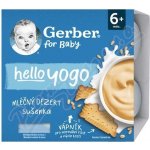Gerber hello yogo mléčný dezert sušenka 4 x 100 g – Zboží Dáma