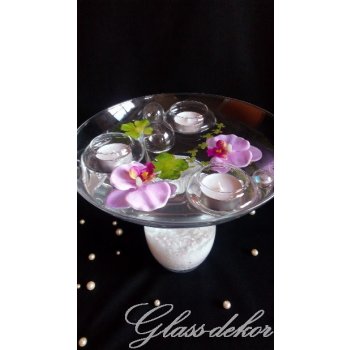 Skleněná váza ELEN a fialová orchidej od 1 100 Kč - Heureka.cz