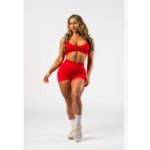 Nebbia bezešvé push-up šortky s vysokým pasem Totally Seamless červené – Sleviste.cz