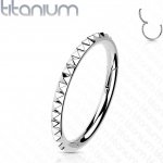 Šperky4U segment kruh helix cartilage tragus piercing titan TIT1139-1210 – Zboží Mobilmania