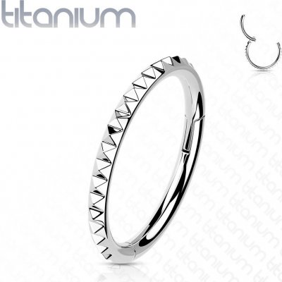 Šperky4U segment kruh helix cartilage tragus piercing titan TIT1139-1210 – Zboží Mobilmania
