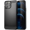 Pouzdro a kryt na mobilní telefon Apple Pouzdro MG Carbon Case Flexible silikonové iPhone 13 Pro Max, černé
