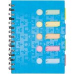 Argus Spirálový blok s rozřaďovačem modrý A4 – Zboží Dáma