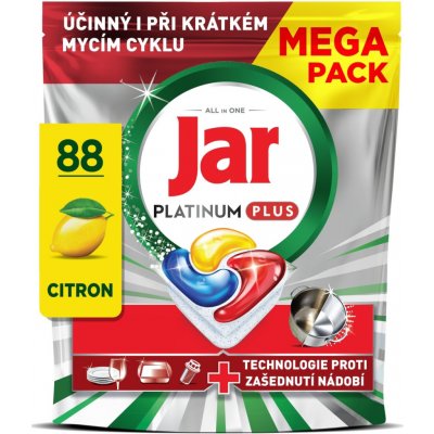 Jar Platinum Plus Lemon kapsle do myčky 88 ks – Hledejceny.cz