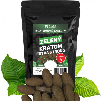 RageFitness Zelené kratomové tablety extra strong 120 tablet – Zboží Dáma