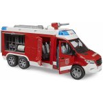 Bruder hasičské auto MB Sprinter se žebříkem stříkající vodu se světlem a zvukem – Sleviste.cz