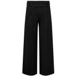 Jacqueline de Yong široké kalhoty s vysokým pasem černé – Zboží Dáma