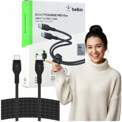 Belkin CAB015bt1MBK Boost charge USB-C 240W, 1m, černý – Hledejceny.cz