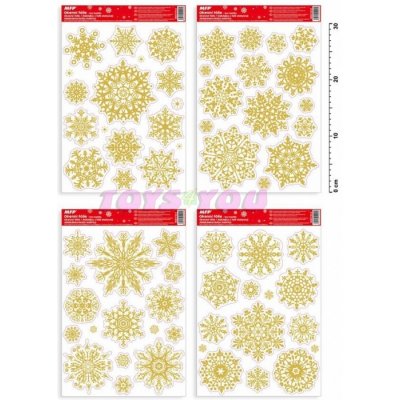 MFP Paper Okenní fólie vánoce glitr VA010 20 x 30 cm – Hledejceny.cz