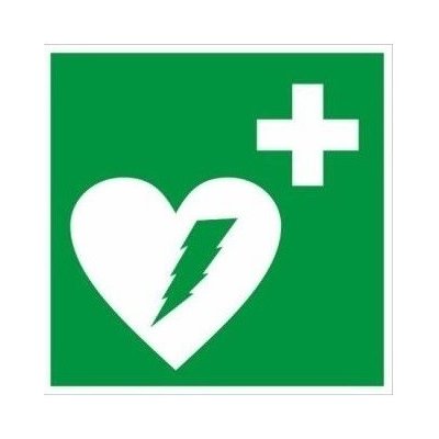AED samolepící folie 9,5 x 9,5 cm – Zbozi.Blesk.cz