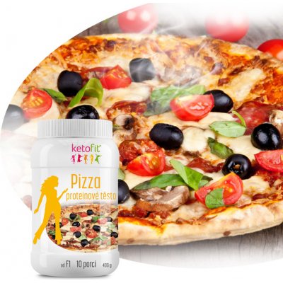 KetoFit Pizza proteinové těsto 400 g – Zboží Dáma