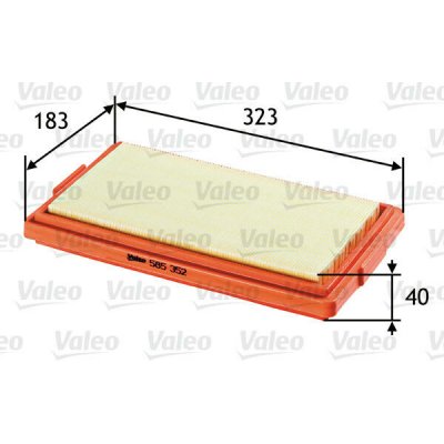 Vzduchový filtr VALEO 585352 – Hledejceny.cz