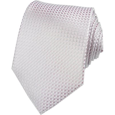 Quentino svatební pánská kravata s kapesníčkem stříbrno růžová – Hledejceny.cz