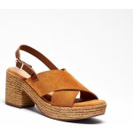 Blancheporte Sandály s překříženými pásky karamelová – Zboží Dáma