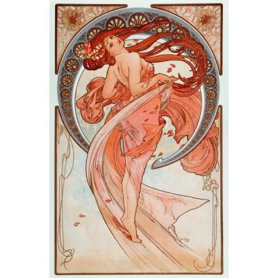 Mucha, Alphonse Marie - Obrazová reprodukce La danse Lithographs series, (26.7 x 40 cm) – Zboží Mobilmania