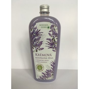 Bohemia Herbs Lavender regenerační krémová pěna do koupele 500 ml