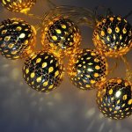 Solight LED řetěz vánoční koule zlaté 10LED řetěz 1m 2x AA IP20 1V207-G – Hledejceny.cz
