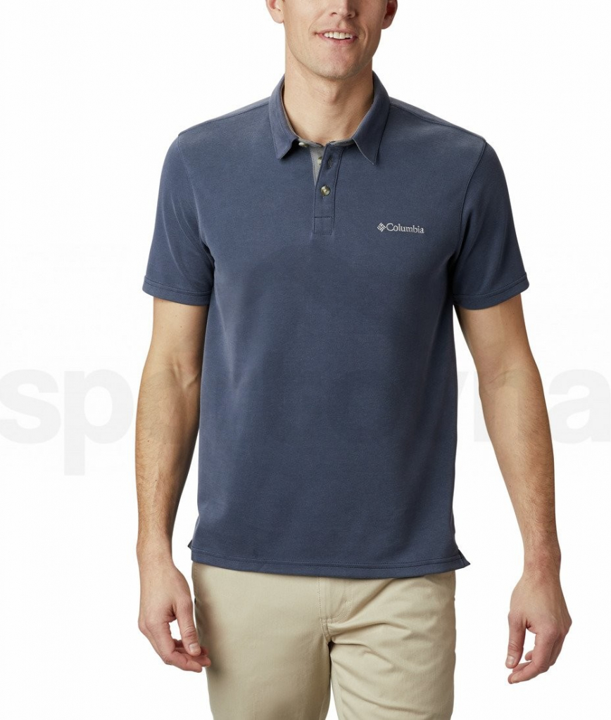 Columbia Polo s krátkými rukávy NELSON POINT POLO Modrá