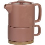 Secret de Gourmet Konvice s šálkem Natural terakotová 800 ml – Hledejceny.cz