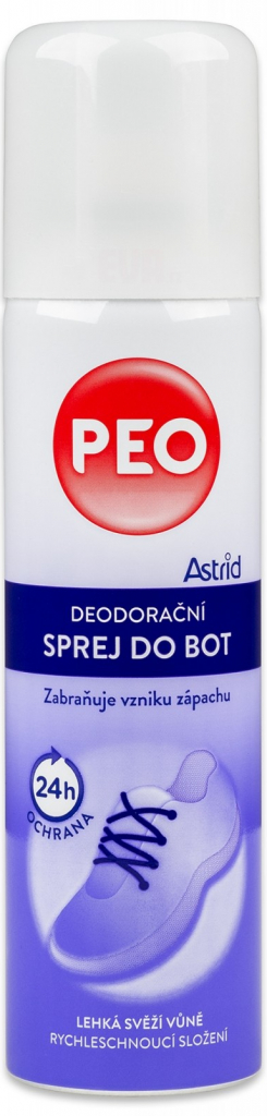 Astrid Antibakteriální deodorační sprej do bot PEO 150 ml od 49 Kč -  Heureka.cz