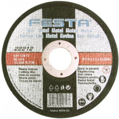 Festa Levior Kotouč řezný 150 x 1,2 x 22,2 mm 22219 – Zbozi.Blesk.cz