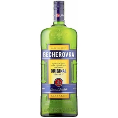Becherovka 38% 1 l (holá láhev) – Zboží Mobilmania