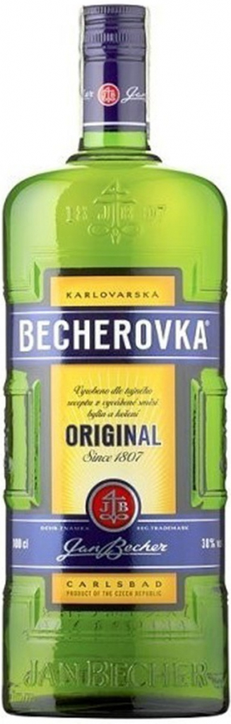 Becherovka 38% 1 l (holá láhev)