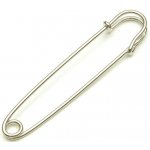 Špendlíky zavírací ozdobné Kilt - 102mm - niklované - 1ks – Sleviste.cz