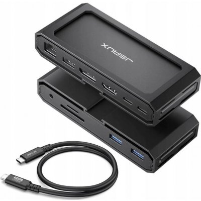JSAUX Dokovací stanice 11v1 100W 4K 120Hz HB1101 HDMI DP QC pro Steam Deck – Zboží Živě