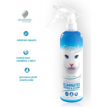 Capsüll Neutralizor Enzymatický čistič pro kočky na odstranění pachu a skvrn od moči 500 ml