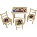 Drew-mix Dětský stůl ze dřeva se židličkami Krtek Vzor 30 – Zboží Dáma