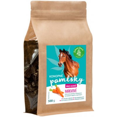 ZELENÁ ZEMĚ Konopné pamlsky pro koně příchuť mrkev 0,5 kg – Sleviste.cz