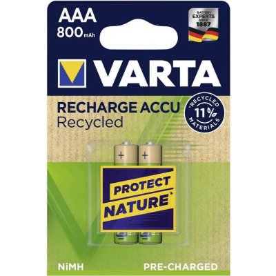 Varta Recycled AAA 800 mAh 2ks 56813101402 – Zboží Mobilmania