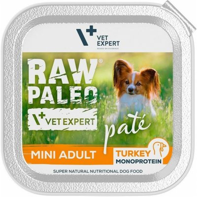 Vetexpert Raw Paleo Adult Mini Pate turkey 150 g – Zboží Mobilmania