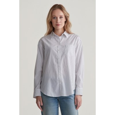 Gant REL STRIPED POPLIN SHIRT WHITE – Zbozi.Blesk.cz
