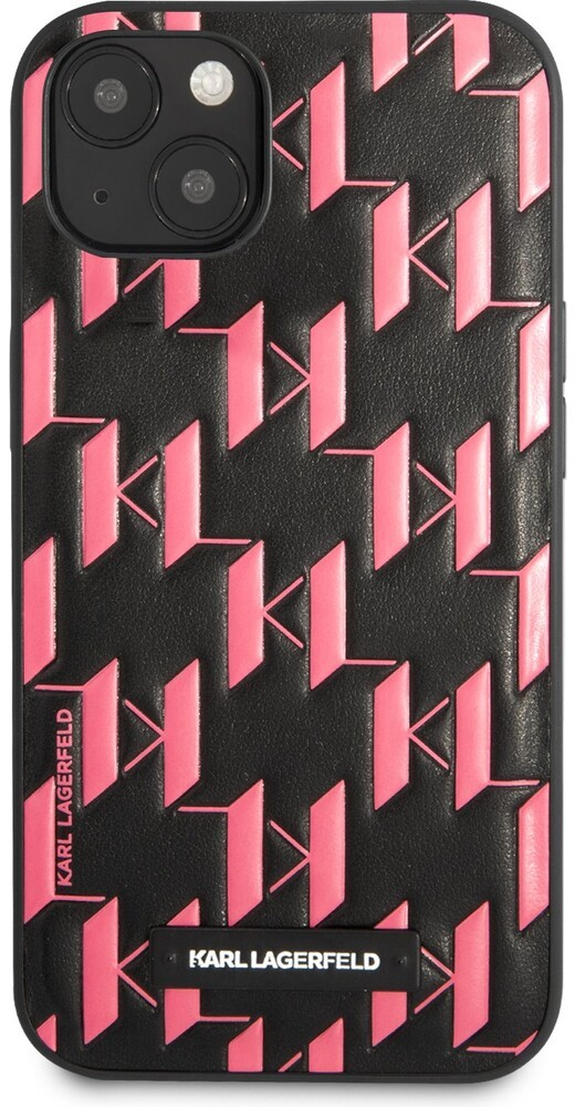 Pouzdro Karl Lagerfeld Monogram Plaque iPhone 13 mini růžové
