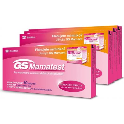 GS Mamatest 10 Těhotenský test 4 × 2 ks – Zboží Dáma