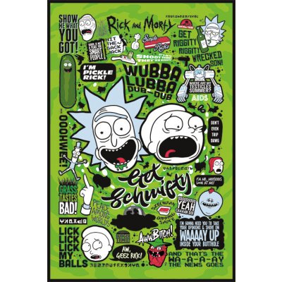 Plakát, Obraz - Rick and Morty - Quotes, (61 x 91,5 cm) – Zboží Mobilmania