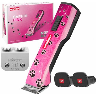 HEINIGER SaphirStyle Pink Střihací strojek 2x baterie – Zboží Mobilmania